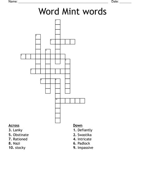 word mint|word mint crossword.